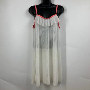 Popina Women's Mesh Pullover‎ Spaghetti Mid Length Swim Cover  Size S